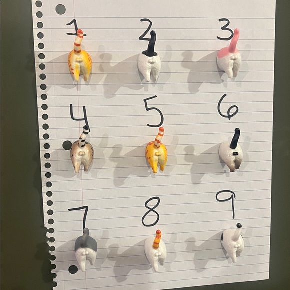 Cat Bun Magnet Pick (1) Funny Refrigerador Magnets - Picture 11 of 17